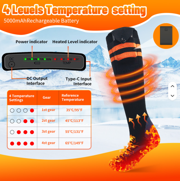 ThermaSox - Smart Heated Socks for Winter Comfort