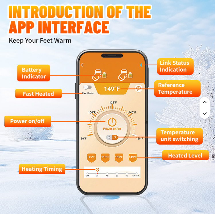 ThermaSox - Smart Heated Socks for Winter Comfort